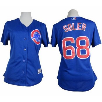 Cubs #68 Jorge Soler Blue Alternate Women's Stitched MLB Jersey Cubs #68 Jorge Soler Blue Alternate Women's Stitched MLB Jersey