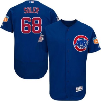 Cubs #68 Jorge Soler Blue Flexbase Authentic Collection Stitched MLB Jersey Cubs #68 Jorge Soler Blue Flexbase Authentic Collection Stitched MLB Jersey