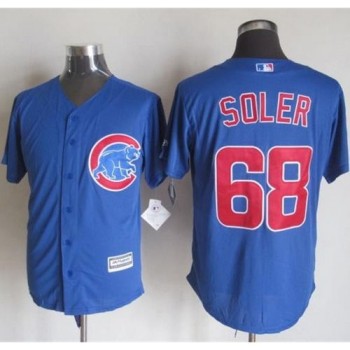 Cubs #68 Jorge Soler Blue New Cool Base Stitched MLB Jersey Cubs #68 Jorge Soler Blue New Cool Base Stitched MLB Jersey