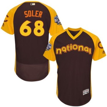 Cubs #68 Jorge Soler Brown Flexbase Authentic Collection 2016 All-Star National League Stitched MLB Jersey Cubs #68 Jorge Soler Brown Flexbase Authentic Collection 2016 All-Star National League Stitched MLB Jersey