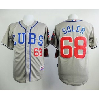 Cubs #68 Jorge Soler Grey Alternate Road Cool Base Stitched MLB Jersey Cubs #68 Jorge Soler Grey Alternate Road Cool Base Stitched MLB Jersey