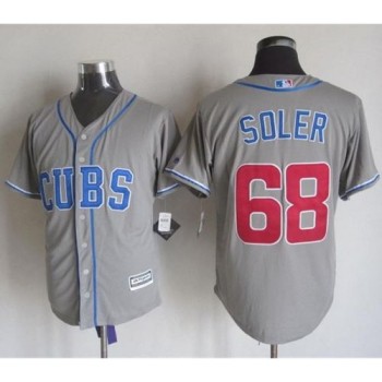 Cubs #68 Jorge Soler Grey Alternate Road New Cool Base Stitched MLB Jersey Cubs #68 Jorge Soler Grey Alternate Road New Cool Base Stitched MLB Jersey