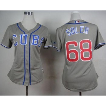 Cubs #68 Jorge Soler Grey Alternate Road Women's Stitched MLB Jersey Cubs #68 Jorge Soler Grey Alternate Road Women's Stitched MLB Jersey