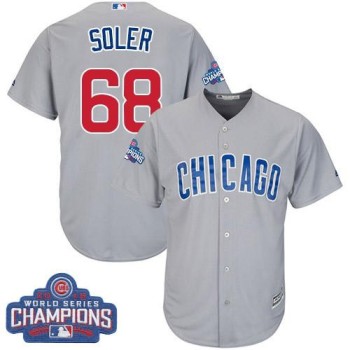 Cubs #68 Jorge Soler Grey Road 2016 World Series Champions Stitched Youth MLB Jersey Cubs #68 Jorge Soler Grey Road 2016 World Series Champions Stitched Youth MLB Jersey