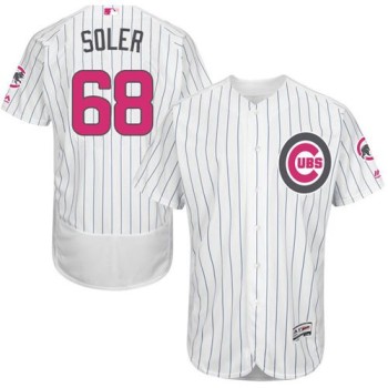 Cubs #68 Jorge Soler White(Blue Strip) Flexbase Authentic Collection 2016 Mother's Day Stitched MLB Jersey Cubs #68 Jorge Soler White(Blue Strip) Flexbase Authentic Collection 2016 Mother's Day Stitched MLB Jersey