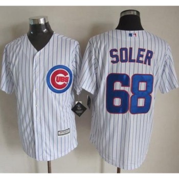 Cubs #68 Jorge Soler White Strip New Cool Base Stitched MLB Jersey Cubs #68 Jorge Soler White Strip New Cool Base Stitched MLB Jersey