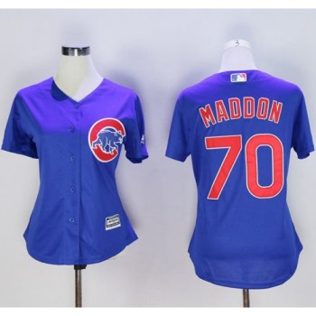 Cubs #70 Joe Maddon Blue Women's Alternate Stitched MLB Jersey Cubs #70 Joe Maddon Blue Women's Alternate Stitched MLB Jersey