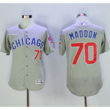 Cubs #70 Joe Maddon Grey Flexbase Authentic Collection Road Stitched MLB Jersey Cubs #70 Joe Maddon Grey Flexbase Authentic Collection Road Stitched MLB Jersey