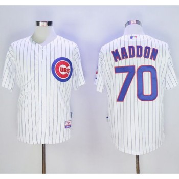 Cubs #70 Joe Maddon White(Blue Strip) Cool Base Stitched MLB Jersey Cubs #70 Joe Maddon White(Blue Strip) Cool Base Stitched MLB Jersey