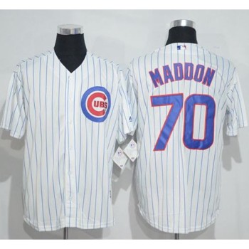 Cubs #70 Joe Maddon White(Blue Strip) New Cool Base Stitched MLB Jersey Cubs #70 Joe Maddon White(Blue Strip) New Cool Base Stitched MLB Jersey