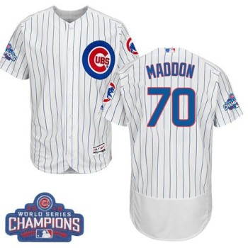 Cubs #70 Joe Maddon White Flexbase Authentic Collection 2016 World Series Champions Stitched MLB Jersey Cubs #70 Joe Maddon White Flexbase Authentic Collection 2016 World Series Champions Stitched MLB Jersey
