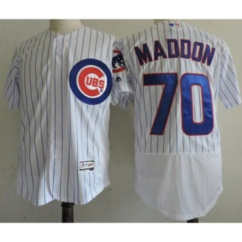 Cubs #70 Joe Maddon White Flexbase Authentic Collection Stitched MLB Jersey Cubs #70 Joe Maddon White Flexbase Authentic Collection Stitched MLB Jersey