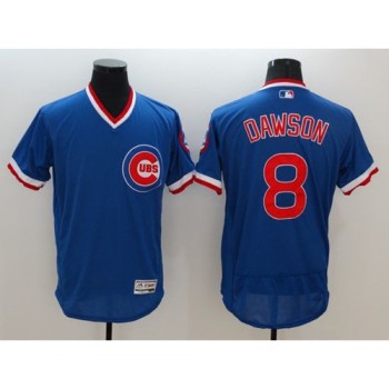 Cubs #8 Andre Dawson Blue Flexbase Authentic Collection Cooperstown Stitched MLB Jersey Cubs #8 Andre Dawson Blue Flexbase Authentic Collection Cooperstown Stitched MLB Jersey