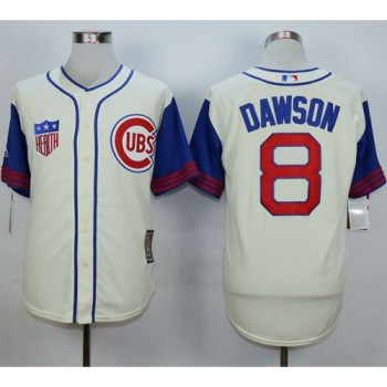 Cubs #8 Andre Dawson Cream 1942 Turn Back The Clock Stitched MLB Jersey Cubs #8 Andre Dawson Cream 1942 Turn Back The Clock Stitched MLB Jersey