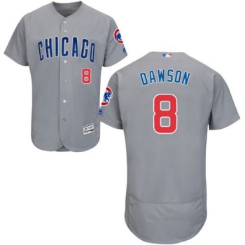 Cubs #8 Andre Dawson Grey Flexbase Authentic Collection Road Stitched MLB Jersey Cubs #8 Andre Dawson Grey Flexbase Authentic Collection Road Stitched MLB Jersey