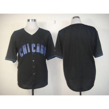 Cubs Blank Black Fashion Stitched MLB Jersey Cubs Blank Black Fashion Stitched MLB Jersey
