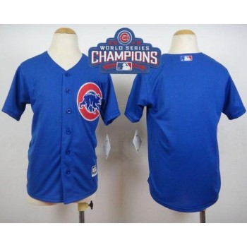 Cubs Blank Blue Alternate 2016 World Series Champions Stitched Youth MLB Jersey Cubs Blank Blue Alternate 2016 World Series Champions Stitched Youth MLB Jersey