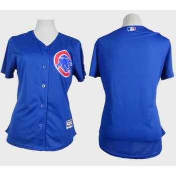 Cubs Blank Blue Alternate Women's Stitched MLB Jersey Cubs Blank Blue Alternate Women's Stitched MLB Jersey