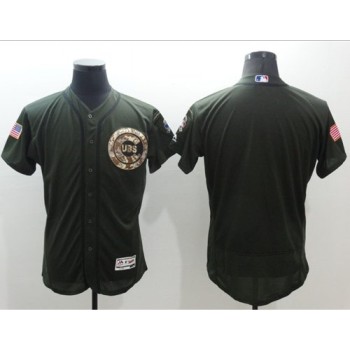 Cubs Blank Green Flexbase Authentic Collection Salute to Service Stitched MLB Jersey Cubs Blank Green Flexbase Authentic Collection Salute to Service Stitched MLB Jersey