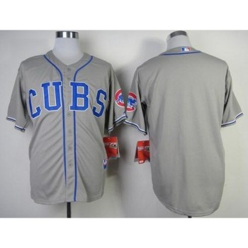 Cubs Blank Grey Alternate Road Cool Base Stitched MLB Jersey Cubs Blank Grey Alternate Road Cool Base Stitched MLB Jersey