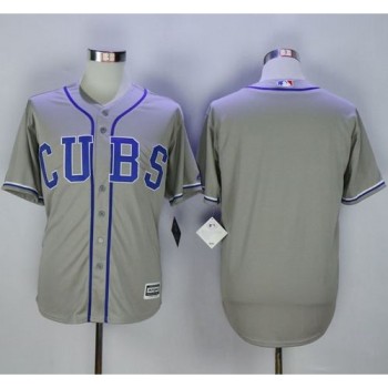 Cubs Blank Grey Alternate Road New Cool Base Stitched MLB Jersey Cubs Blank Grey Alternate Road New Cool Base Stitched MLB Jersey