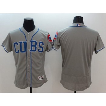 Cubs Blank Grey Flexbase Authentic Collection Alternate Road Stitched MLB Jersey Cubs Blank Grey Flexbase Authentic Collection Alternate Road Stitched MLB Jersey