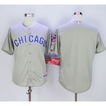 Cubs Blank Grey Road Cool Base Stitched MLB Jersey Cubs Blank Grey Road Cool Base Stitched MLB Jersey