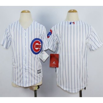 Cubs Blank White(Blue Strip) Cool Base Stitched Youth MLB Jersey Cubs Blank White(Blue Strip) Cool Base Stitched Youth MLB Jersey