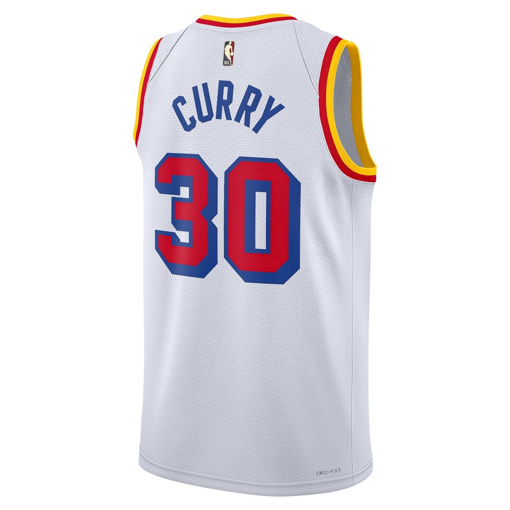 Unisex Golden State Warriors #30 Stephen Curry White 2024/25 Swingman Classic Edition Jersey
