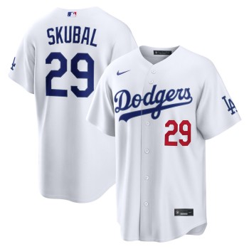 Youth Los Angeles Dodgers #29 Tarik Skubal Nike White Home Stadium Jersey