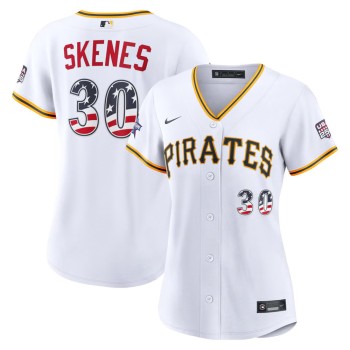 Women's Pittsburgh Pirates #30 Paul Skenes Nike White 2026 All-Star Edition Stars & Stripes Stadium Jersey