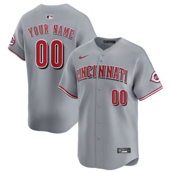 Youth Cincinnati Reds Gray City Connect Custom Jersey