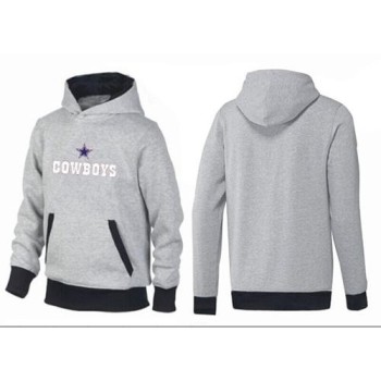Dallas Cowboys Authentic Logo Pullover Hoodie Grey & Black Dallas Cowboys Authentic Logo Pullover Hoodie Grey & Black