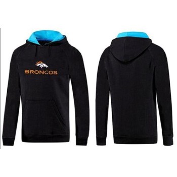 Denver Broncos Authentic Logo Pullover Hoodie Black & Blue Denver Broncos Authentic Logo Pullover Hoodie Black & Blue