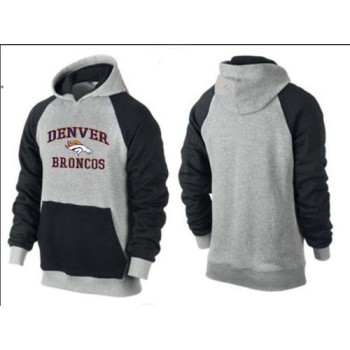 Denver Broncos Heart & Soul Pullover Hoodie Grey & Black Denver Broncos Heart & Soul Pullover Hoodie Grey & Black