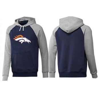 Denver Broncos Logo Pullover Hoodie Dark Blue & Grey Denver Broncos Logo Pullover Hoodie Dark Blue & Grey