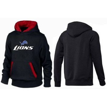 Detroit Lions Authentic Logo Pullover Hoodie Black & Red Detroit Lions Authentic Logo Pullover Hoodie Black & Red