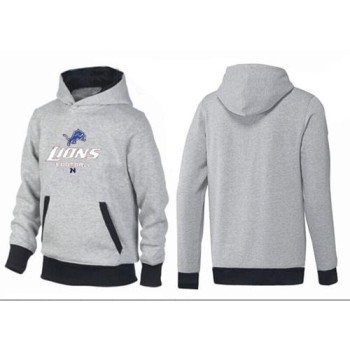 Detroit Lions Critical Victory Pullover Hoodie Grey & Black Detroit Lions Critical Victory Pullover Hoodie Grey & Black