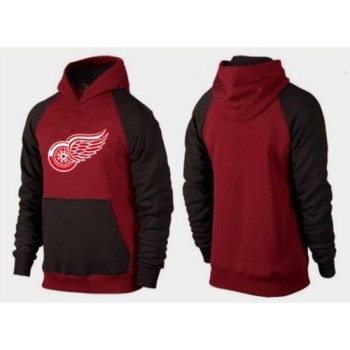 Detroit Red Wings Pullover Hoodie Burgundy Red & Black Detroit Red Wings Pullover Hoodie Burgundy Red & Black