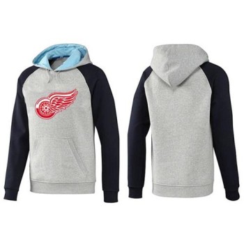 Detroit Red Wings Pullover Hoodie Grey & Blue Detroit Red Wings Pullover Hoodie Grey & Blue