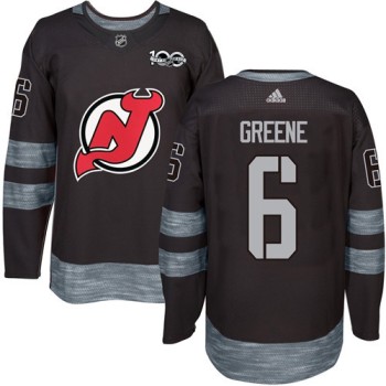 Devils #6 Andy Greene Black 1917-2017 100th Anniversary Stitched NHL Jersey Devils #6 Andy Greene Black 1917-2017 100th Anniversary Stitched NHL Jersey