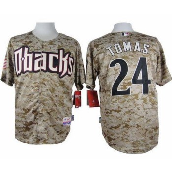 Diamondbacks #24 Yasmany Tomas Camo Cool Base Stitched MLB Jersey