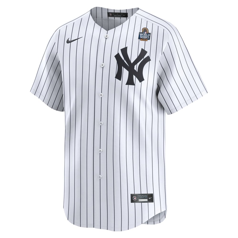 Men's New York Yankees #99 Aaron Judge White 2024 World Series Home Limited Player Jersey Men's New York Yankees #99 Aaron Judge White 2024 World Series Home Limited Player Jersey