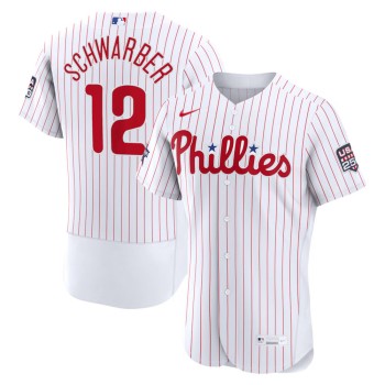 Men's Philadelphia Phillies #12 Kyle Schwarber Nike White 2026 All-Star Game Authentic Jersey