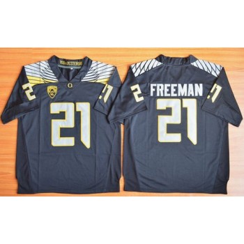Ducks #21 Royce Freeman Black Limited Stitched NCAA Jersey Ducks #21 Royce Freeman Black Limited Stitched NCAA Jersey
