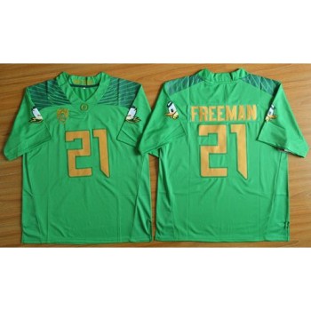 Ducks #21 Royce Freeman Green Limited Stitched NCAA Jersey