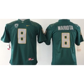 Ducks #8 Marcus Mariota Dark Green Stitched Youth NCAA Jersey Ducks #8 Marcus Mariota Dark Green Stitched Youth NCAA Jersey
