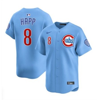 Youth Chicago Cubs #8 Ian Happ Blue 2024/25 2nd Alternate Limited Stitched Baseball Jersey Youth Chicago Cubs #8 Ian Happ Blue 2024/25 2nd Alternate Limited Stitched Baseball Jersey