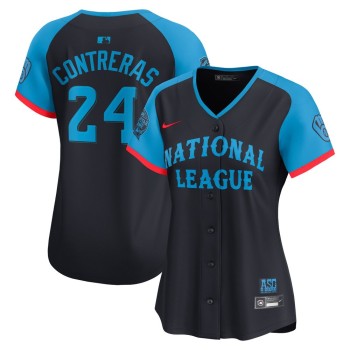 Women's National League William Contreras Navy 2024 MLB All-Star Game Limited Player Jersey Women's National League William Contreras Navy 2024 MLB All-Star Game Limited Player Jersey