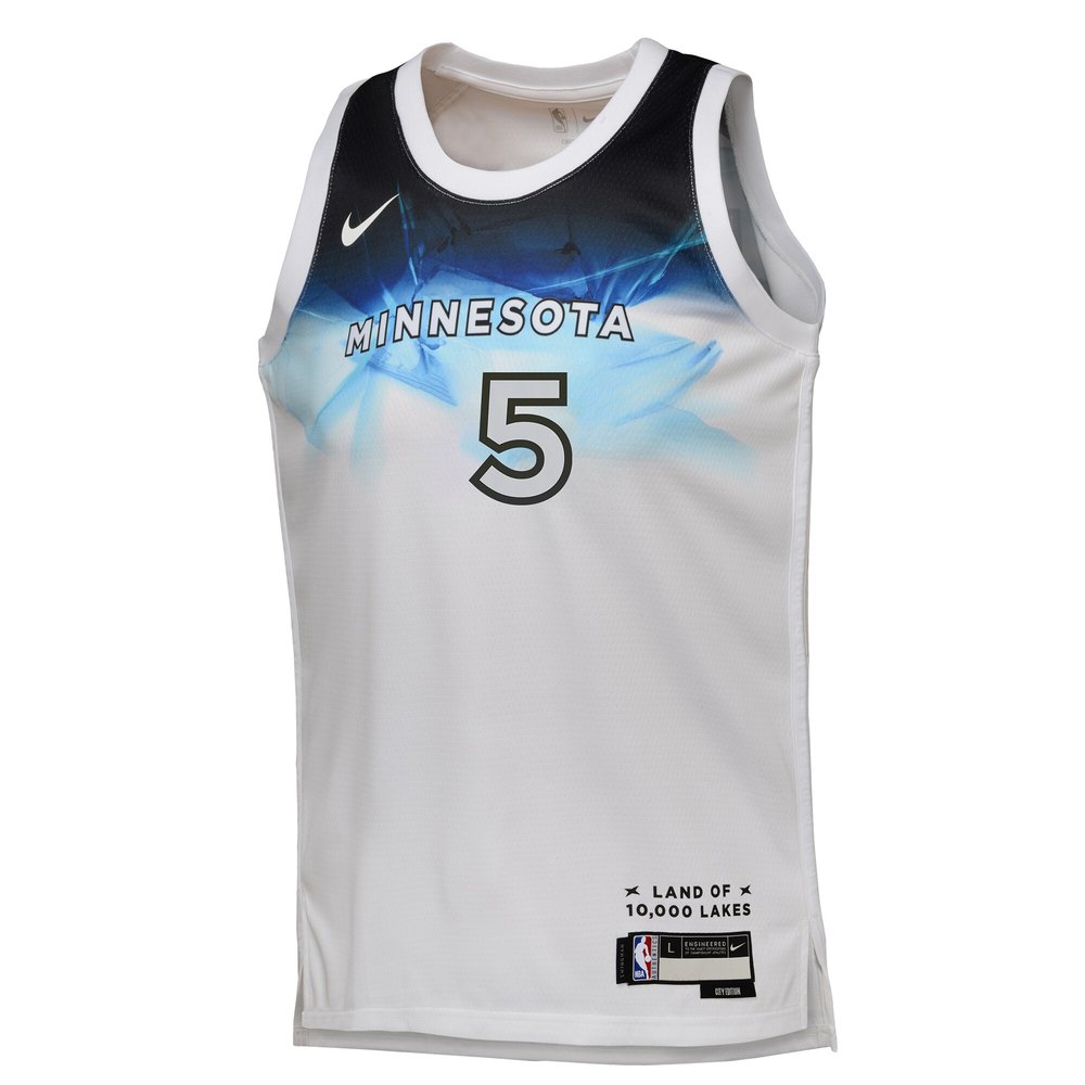 Youth Minnesota Timberwolves Anthony Edwards White 2024/25 Swingman Player Jersey - City Edition